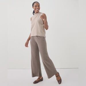 Pact Women's Deep Taupe Heather Airplane Pant L
